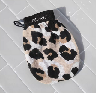 Exfoliating Leopard Glove