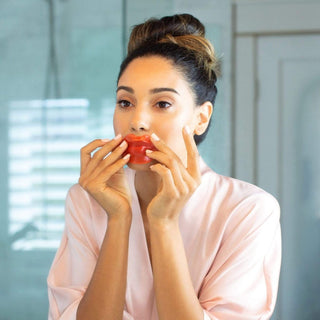 Strawberry Lip Mask with Collagen Jar