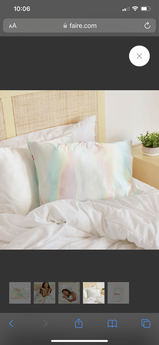 Satin pillowcase