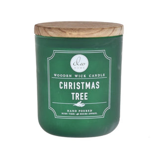 Christmas Tree Wooden Wick Candle